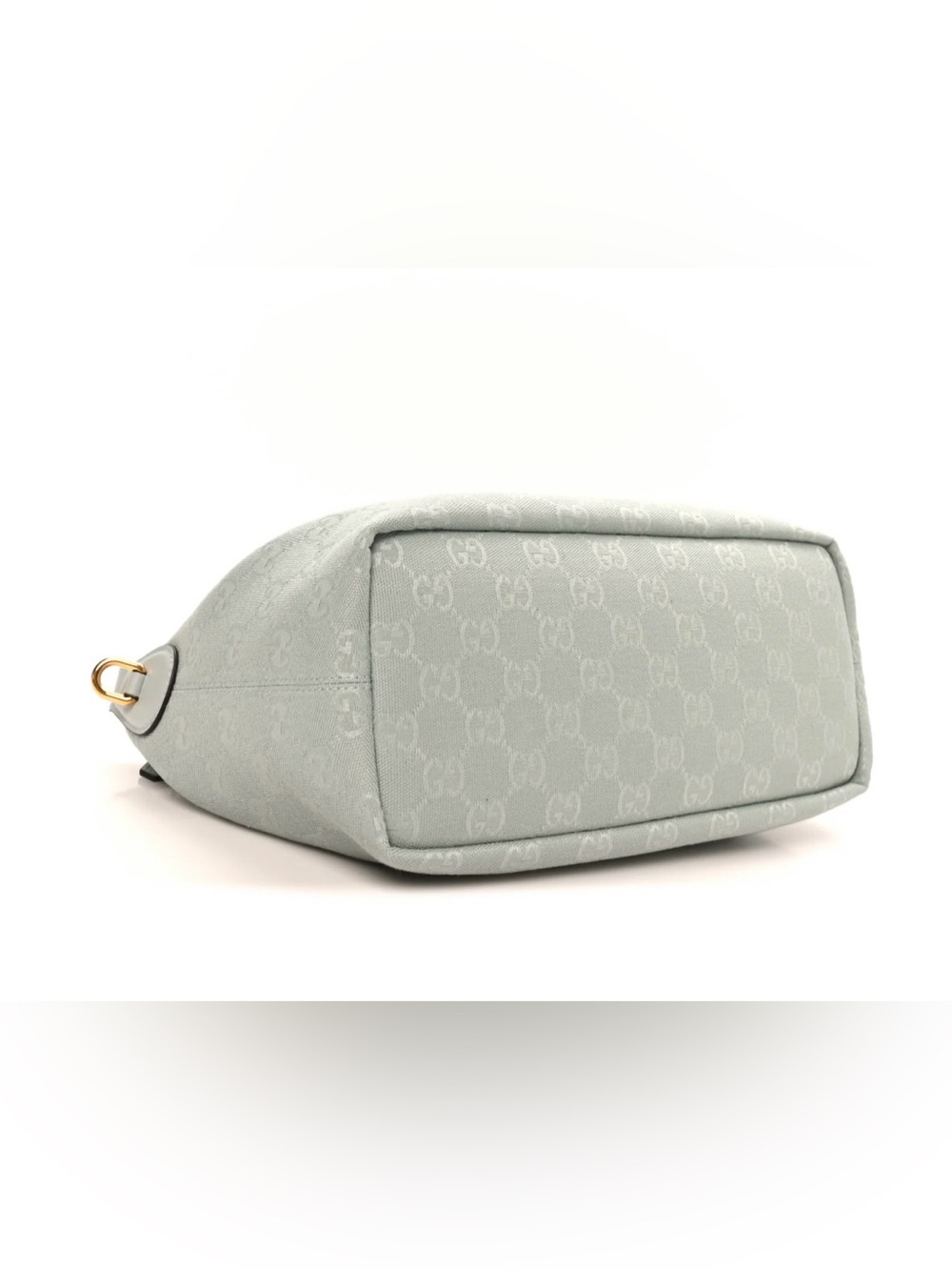 Gucci Mint Green GG Jacquard Shoulder Bag with Gold Hardware - Picture 3 of 5